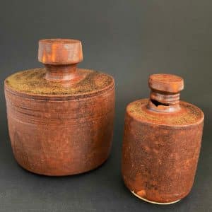 Pareja de pesas en gres esmaltado