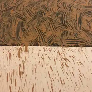 instalación con barro (fango) richard long en museo Madre de Nápoles